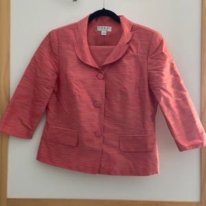 Shomi 100% silk jacket and skirt like new